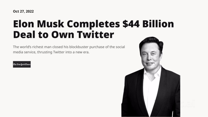 News headline animation